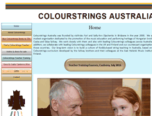 Tablet Screenshot of colourstrings.com.au